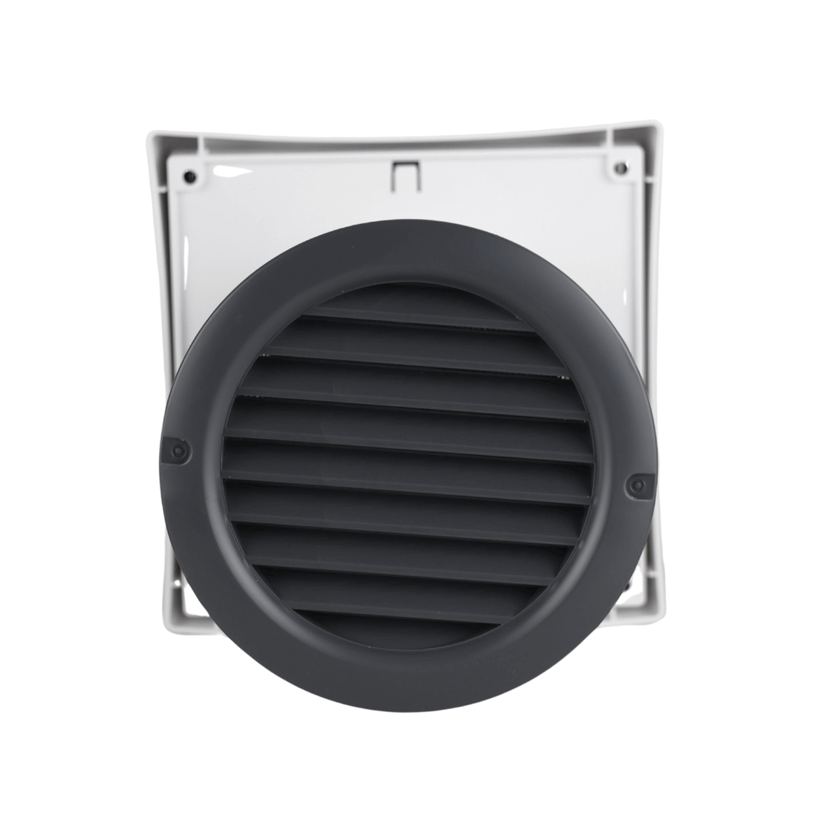 Vents PS 100 Wall Vent Kit 4" with Round Slate Grey External Grille