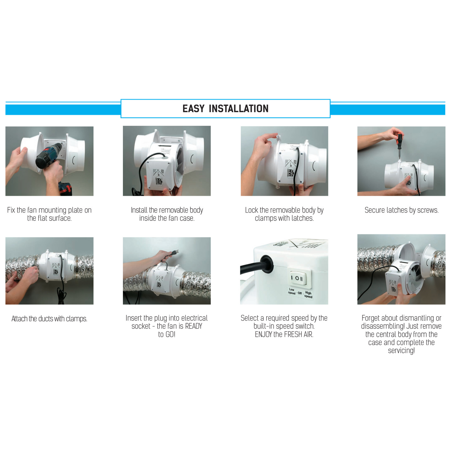 Vents Turbo Tube Series Inline Fans