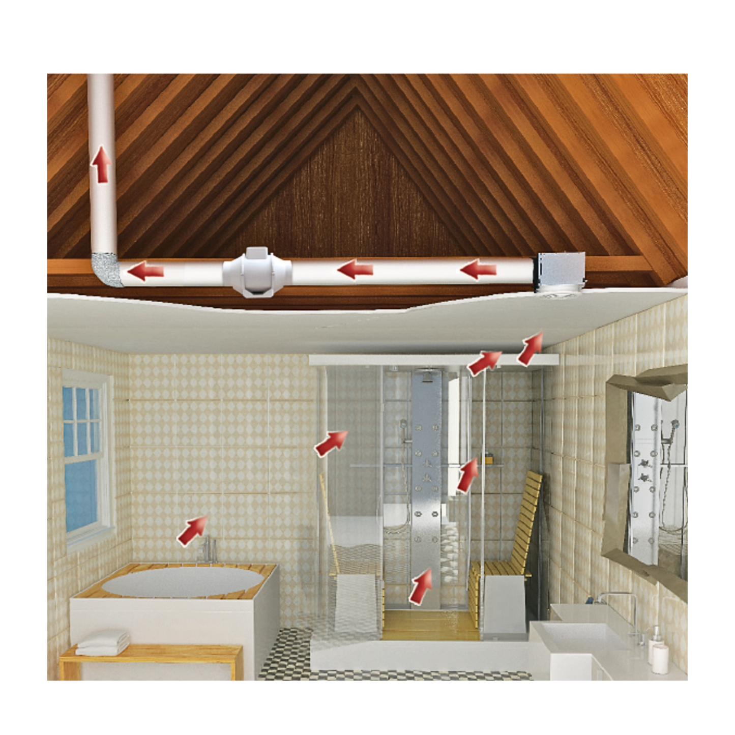 Vents TT Silent Bathroom Fan Kit 100-1