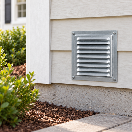 Vents MVMs Zinc-Coated Metal Ventilation Grilles with Insect Screen – 2 Pack