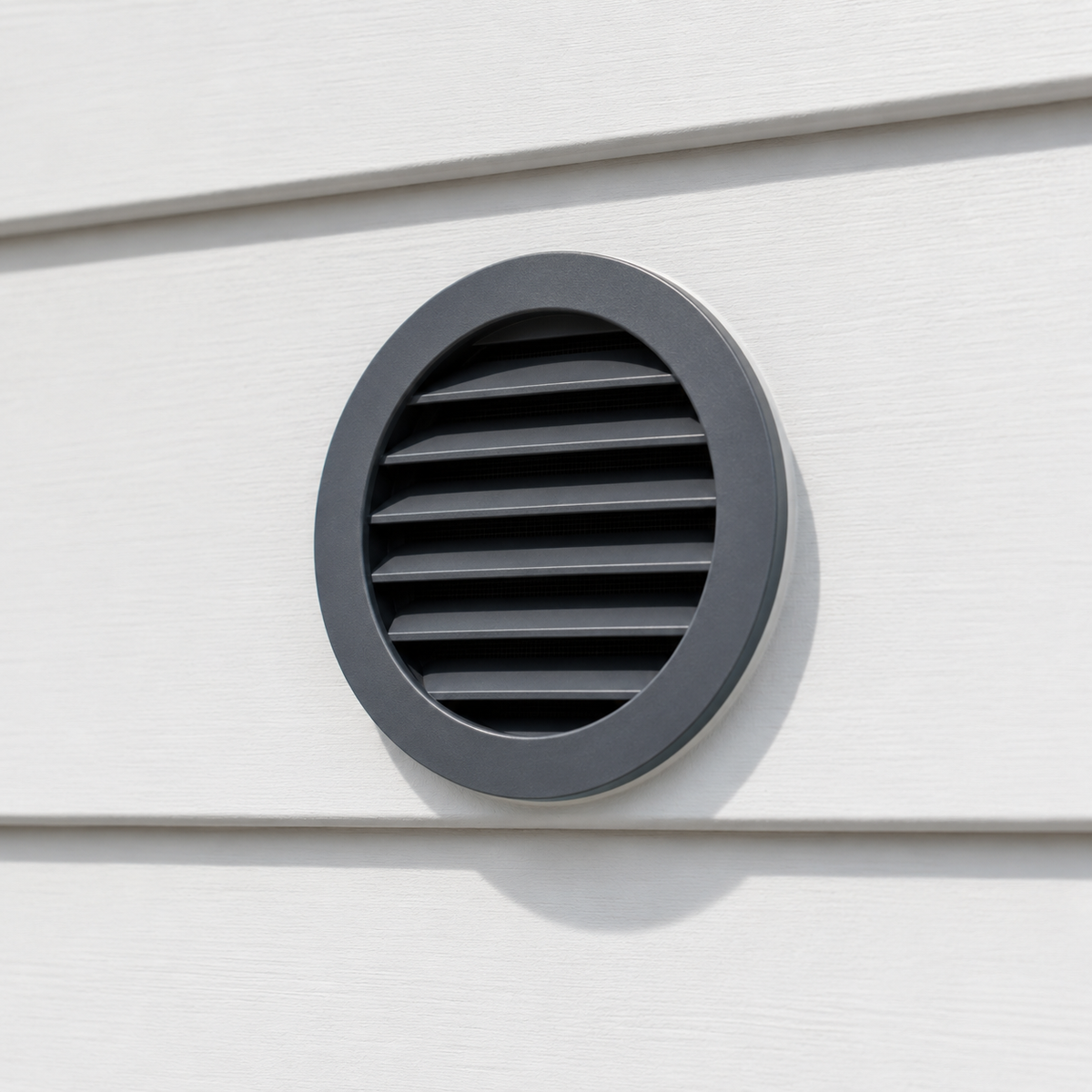 Vents PS 100 Wall Vent Kit 4" with Round Slate Grey External Grille