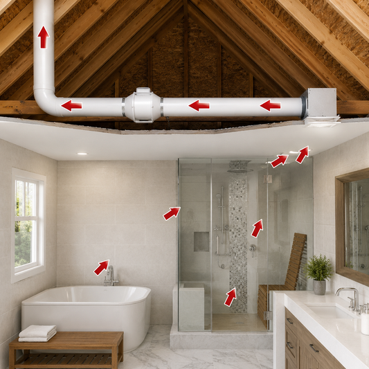 Vents TT Silent Bathroom Fan Kit 100-1 - 4"