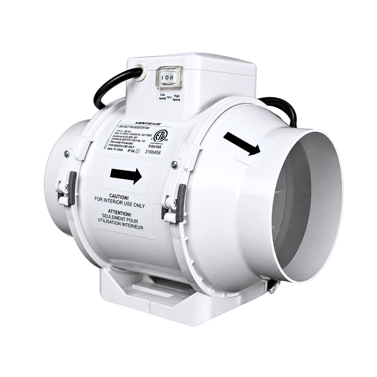 Vents Turbo Tube Silent Series Inline fans
