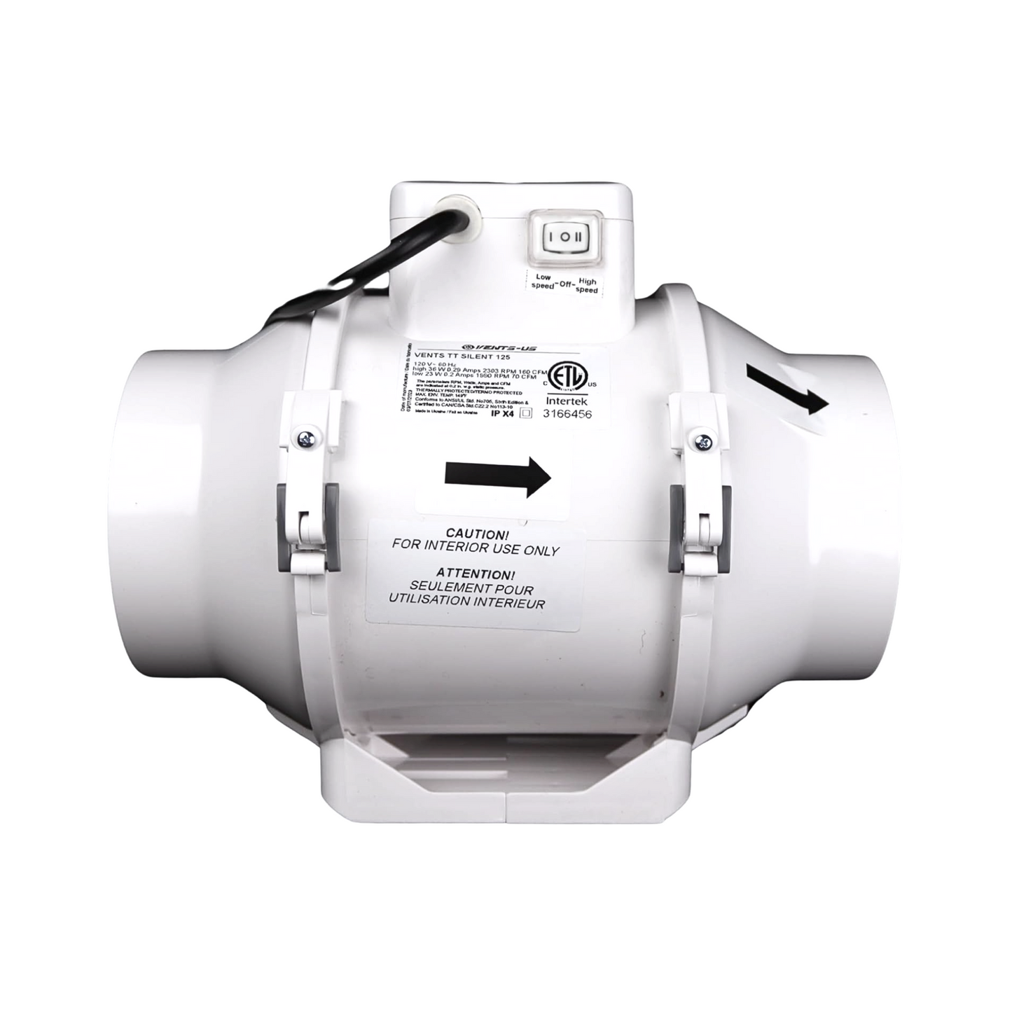 Vents Turbo Tube Silent Series Inline fans