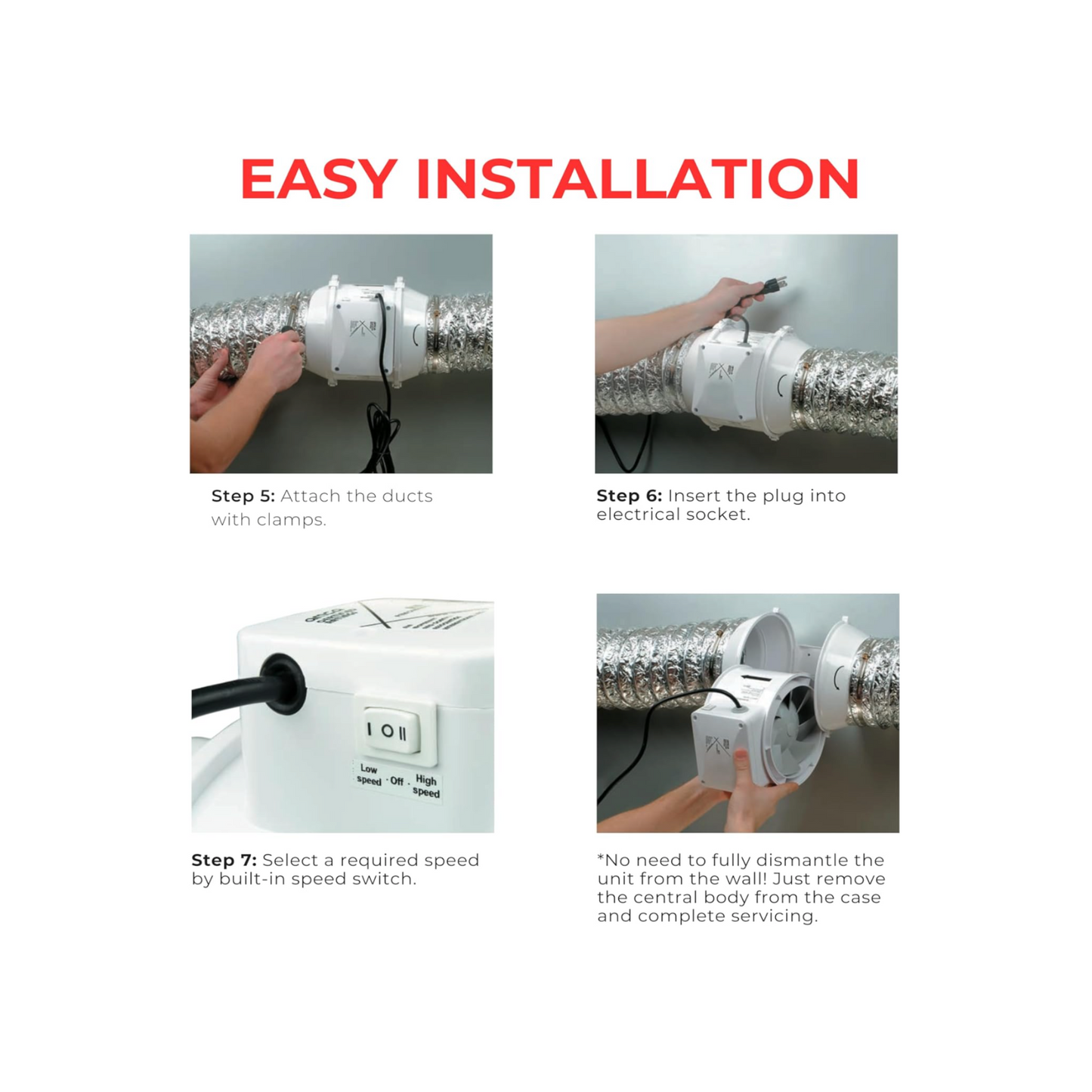 Vents Turbo Tube Silent Series Inline fans