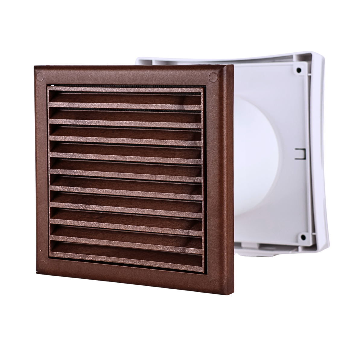 Vents PS 101 Wall Vent Kit 4" with Mahogany External Grille
