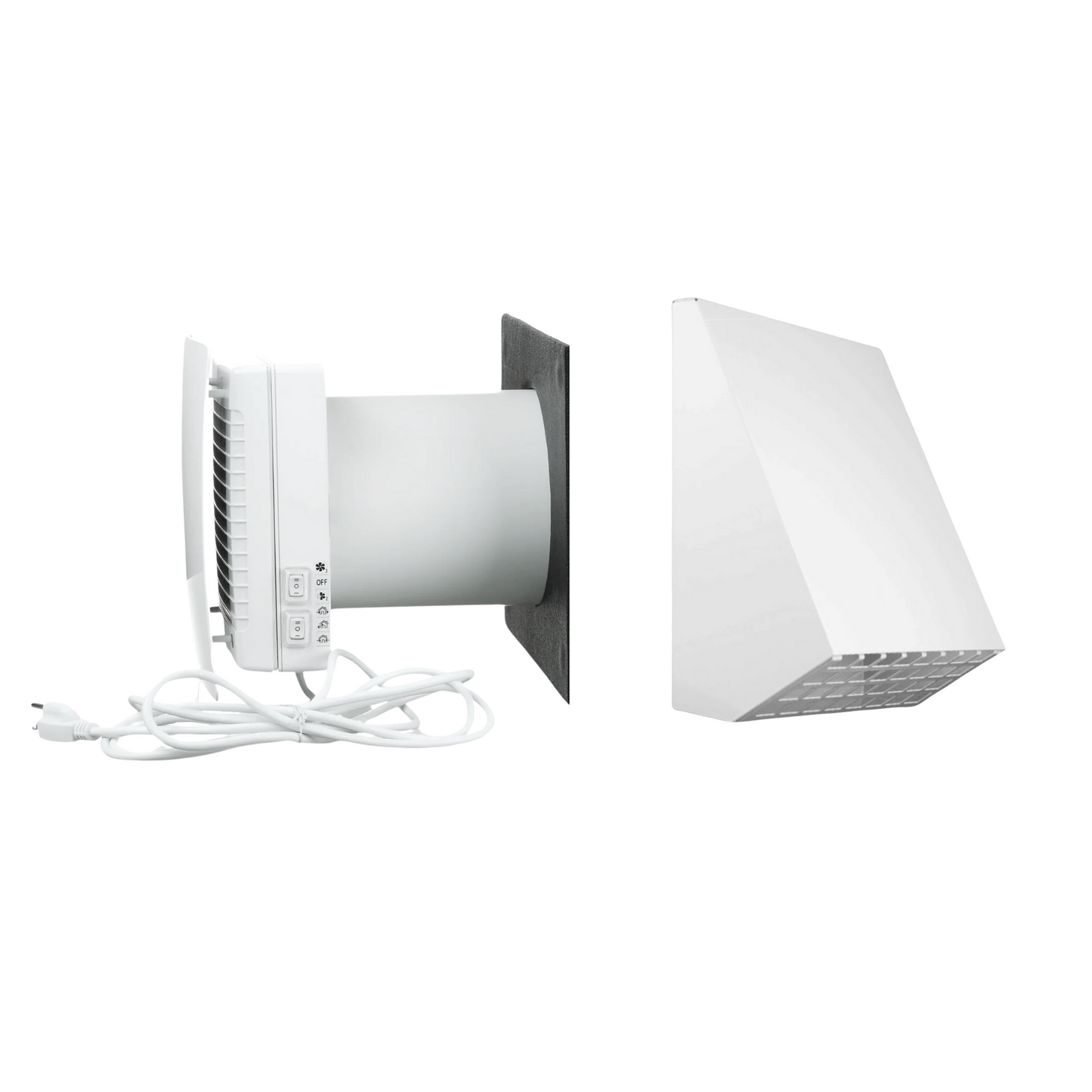 Vents TwinFresh Comfo RA1-50-2 Weather Guard Ductless ERV Kit