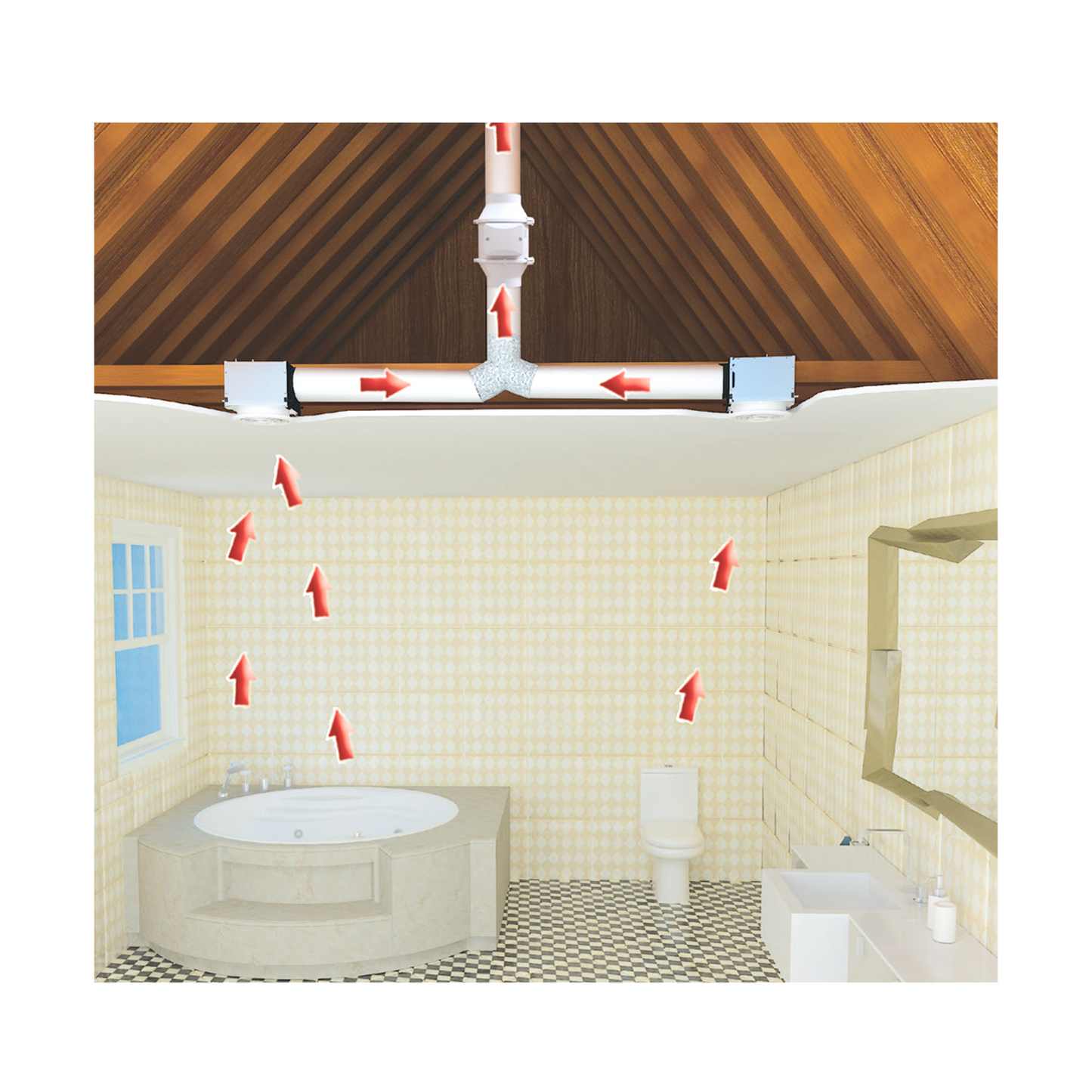 Vents TT Silent Bathroom Fan Kit 150 Duo-2L - 6"