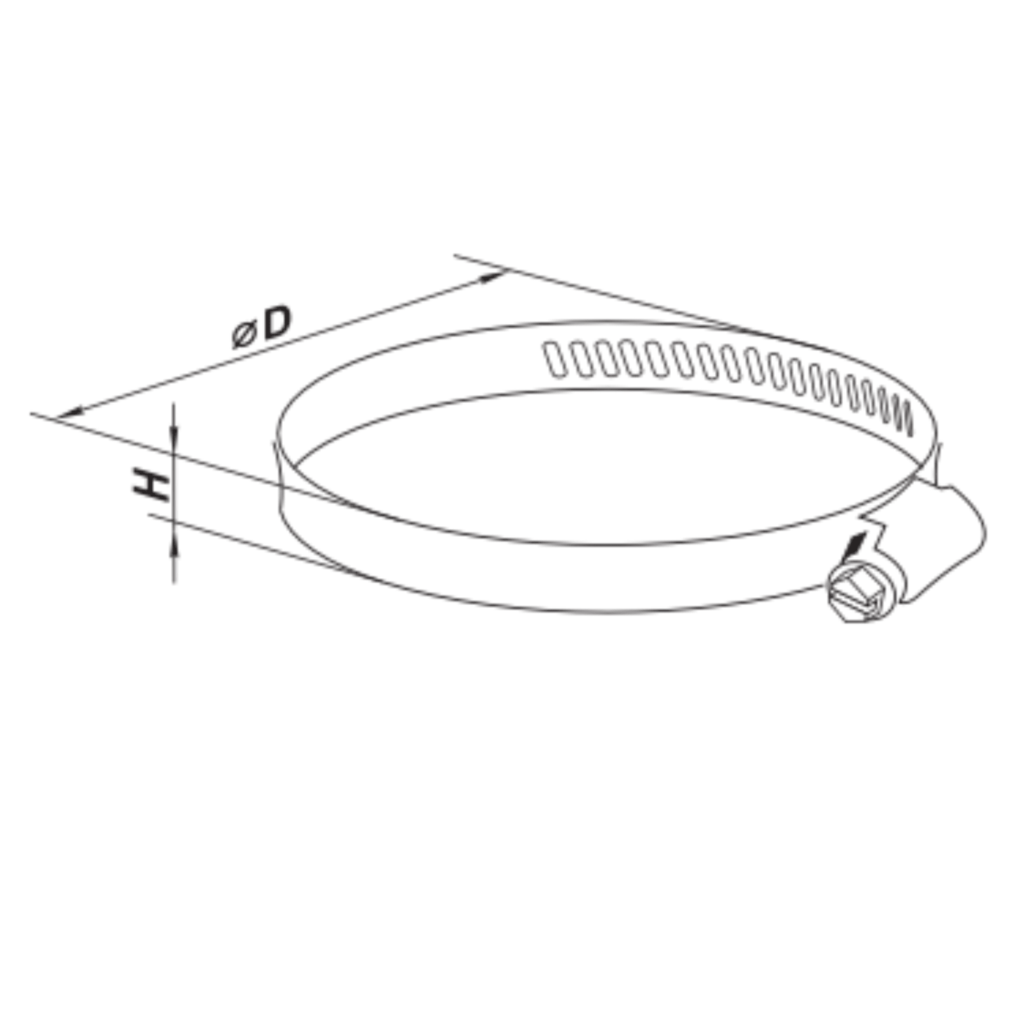 Vents C 315 11 3/4′′ – 13′′ Metal Hose Clamp 20 Pack