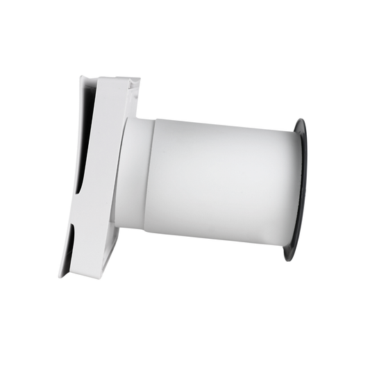 Vents PS 100 Wall Vent Kit 4" with Round Slate Grey External Grille