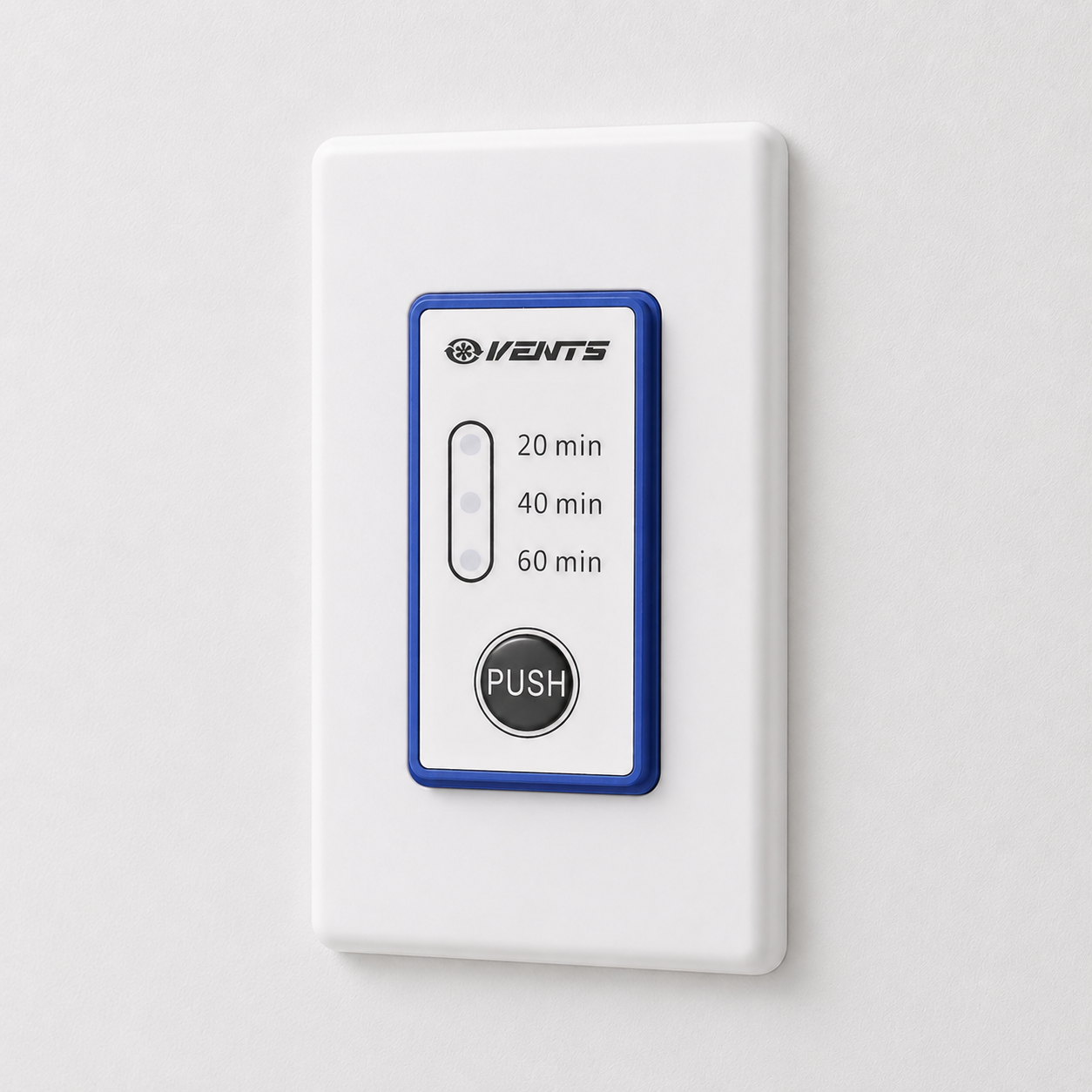 Vents A50 - 20/40/60 push button timer - Blue