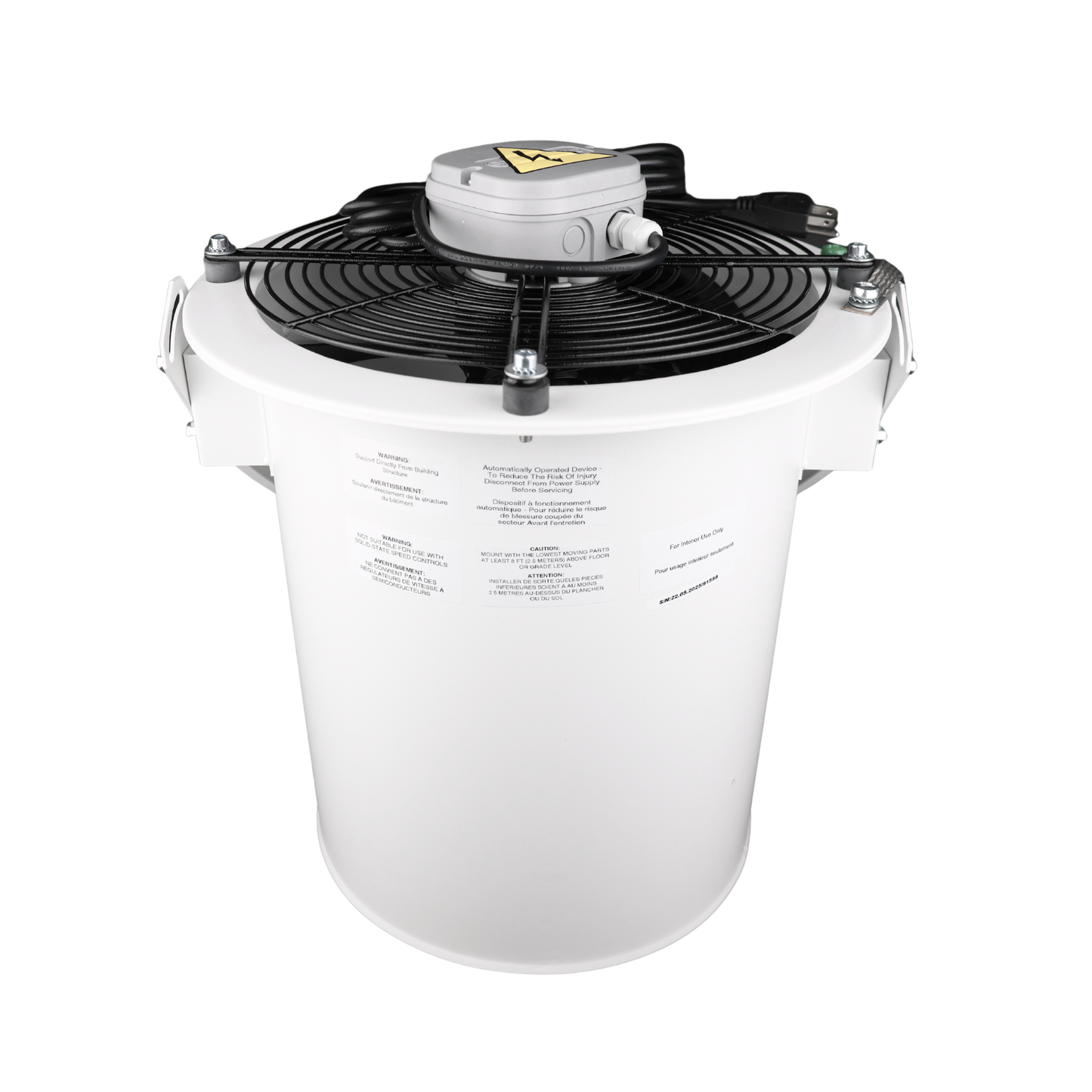 Vents Bucket Fan 1055 - OPEN BOX