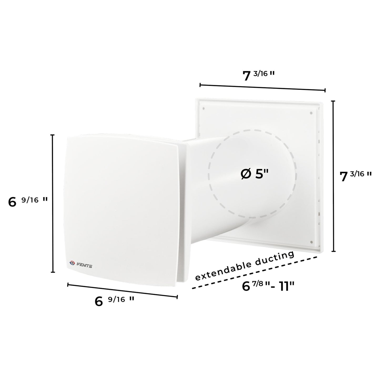 Vents GK 125 LD Garage Exhaust Fan kit - 5"