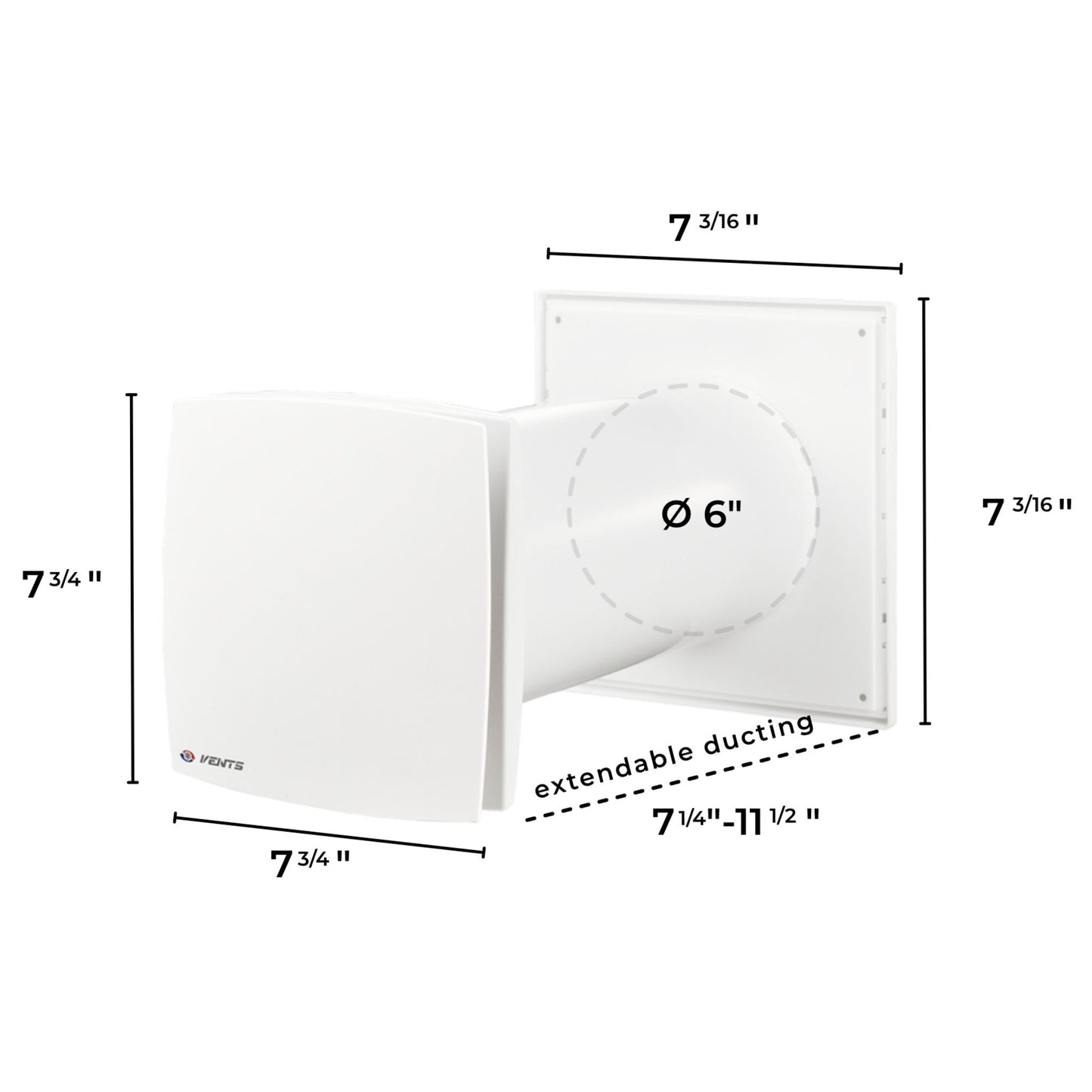 Vents GK 150 LD Garage Exhaust Fan kit - 6"
