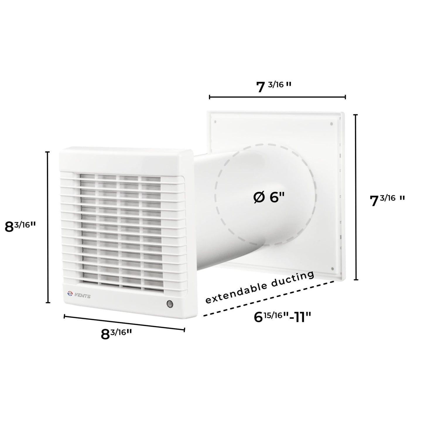 Vents GK 150 MA Garage Exhaust Fan kit - 6"