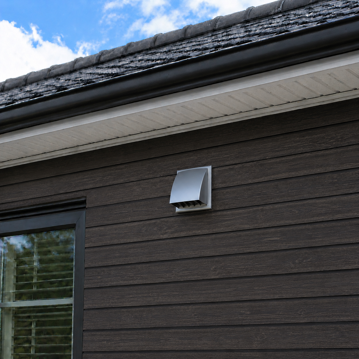 Vents MV 102 VK Vent Hood - 2 Pack - Slate Grey - 4"