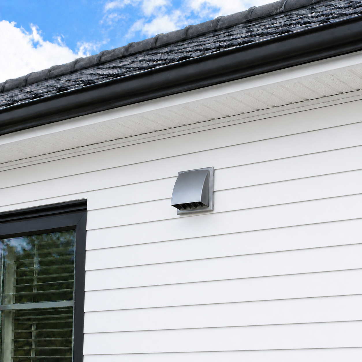 Vents MV 102 VK Vent Hood - 2 Pack - Slate Grey - 4"