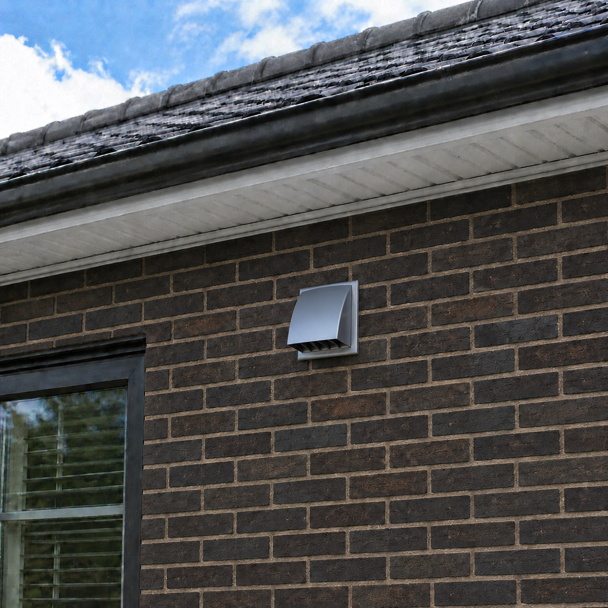 Vents MV 102 VK Vent Hood - 2 Pack - Slate Grey - 4"