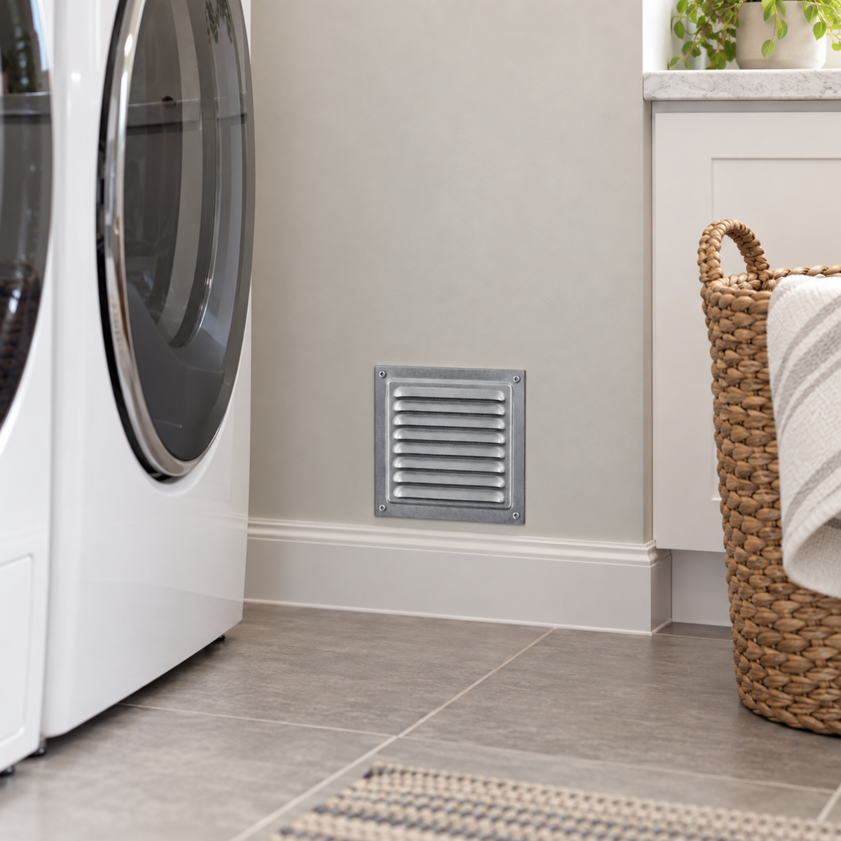 Vents MVMs Zinc-Coated Metal Ventilation Grilles with Insect Screen – 2 Pack