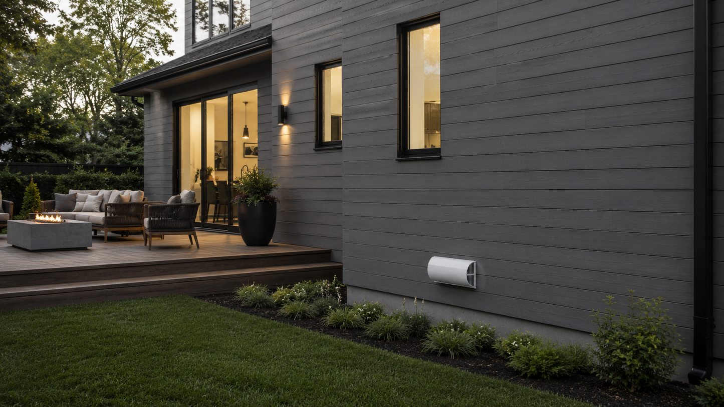Vents Micra 100 (Freshbox) WiFi Single Room Ductless HRV with mounting Kit