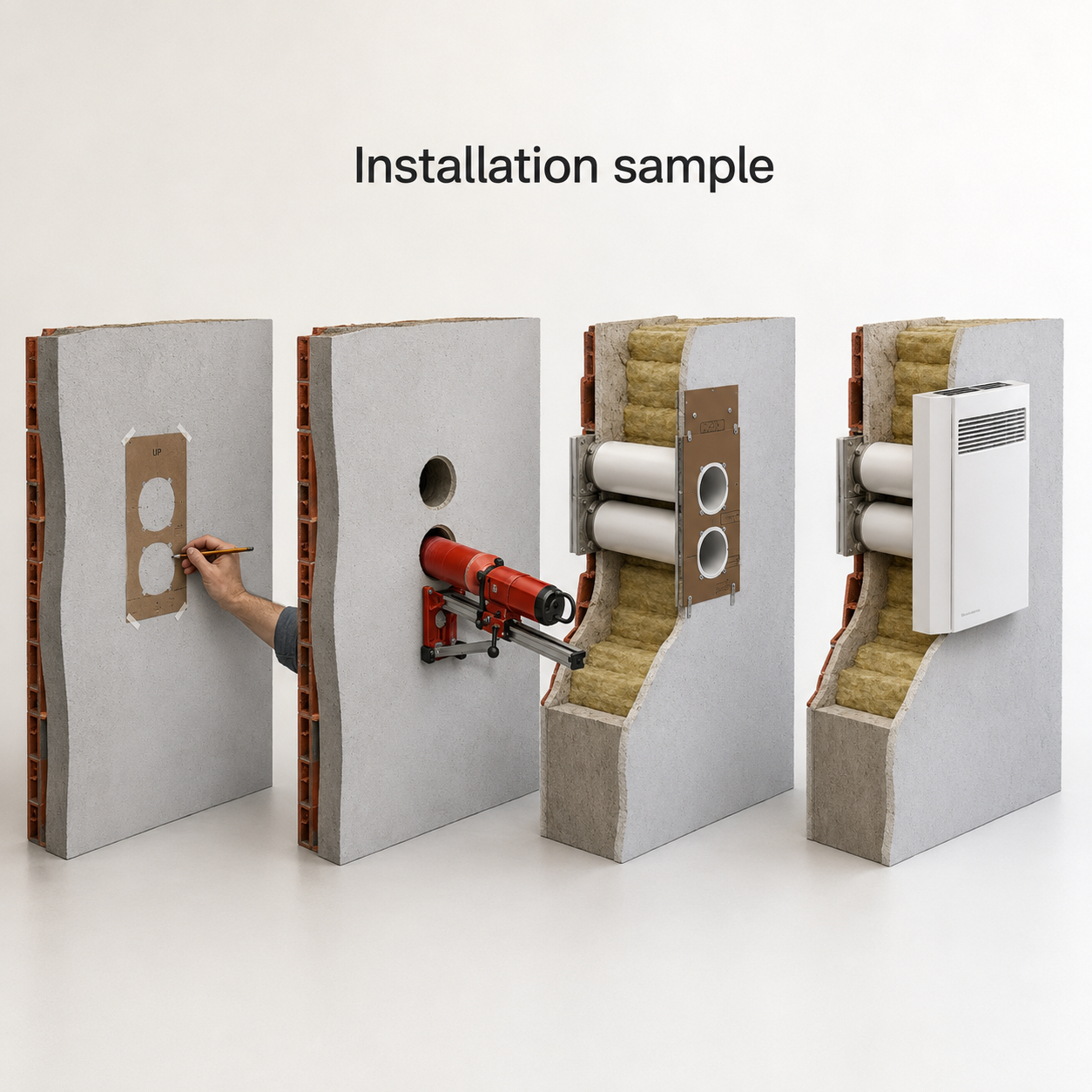 Vents Micra 60 Ductless Heat Recovery Ventilator with MK2 Mounting Kit included