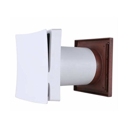 Vents PS 101 Wall Vent Kit 4" with Mahogany External Grille