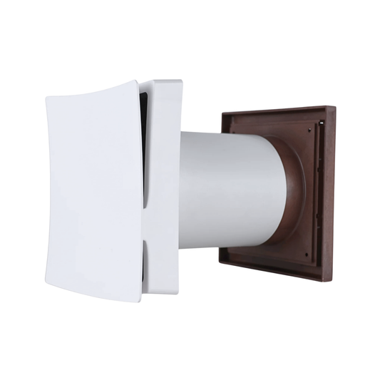 Vents PS 101 Wall Vent Kit 4" with Mahogany External Grille