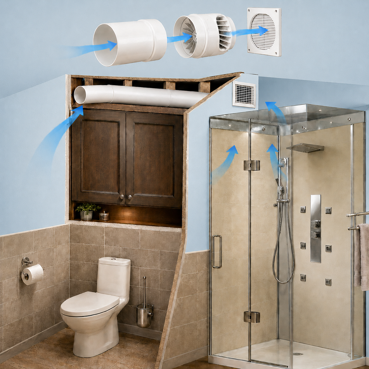 Vents Quietline 100-k Axial Fan - 4"