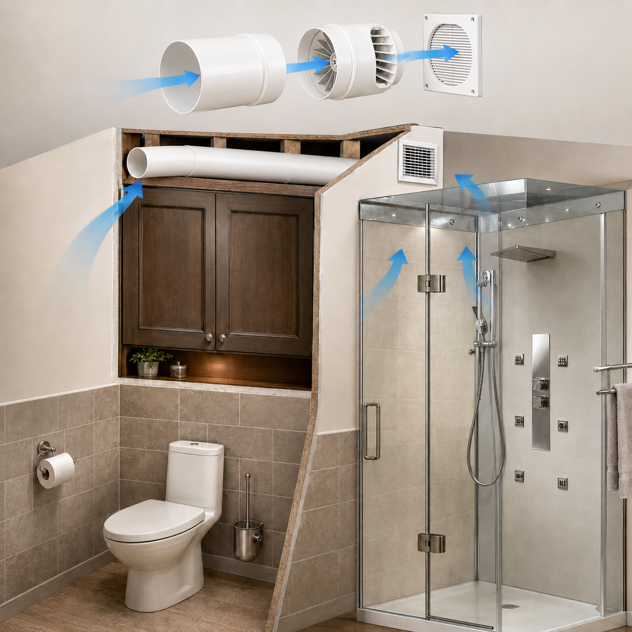 Vents Quietline 150-k Axial Fan - 6"