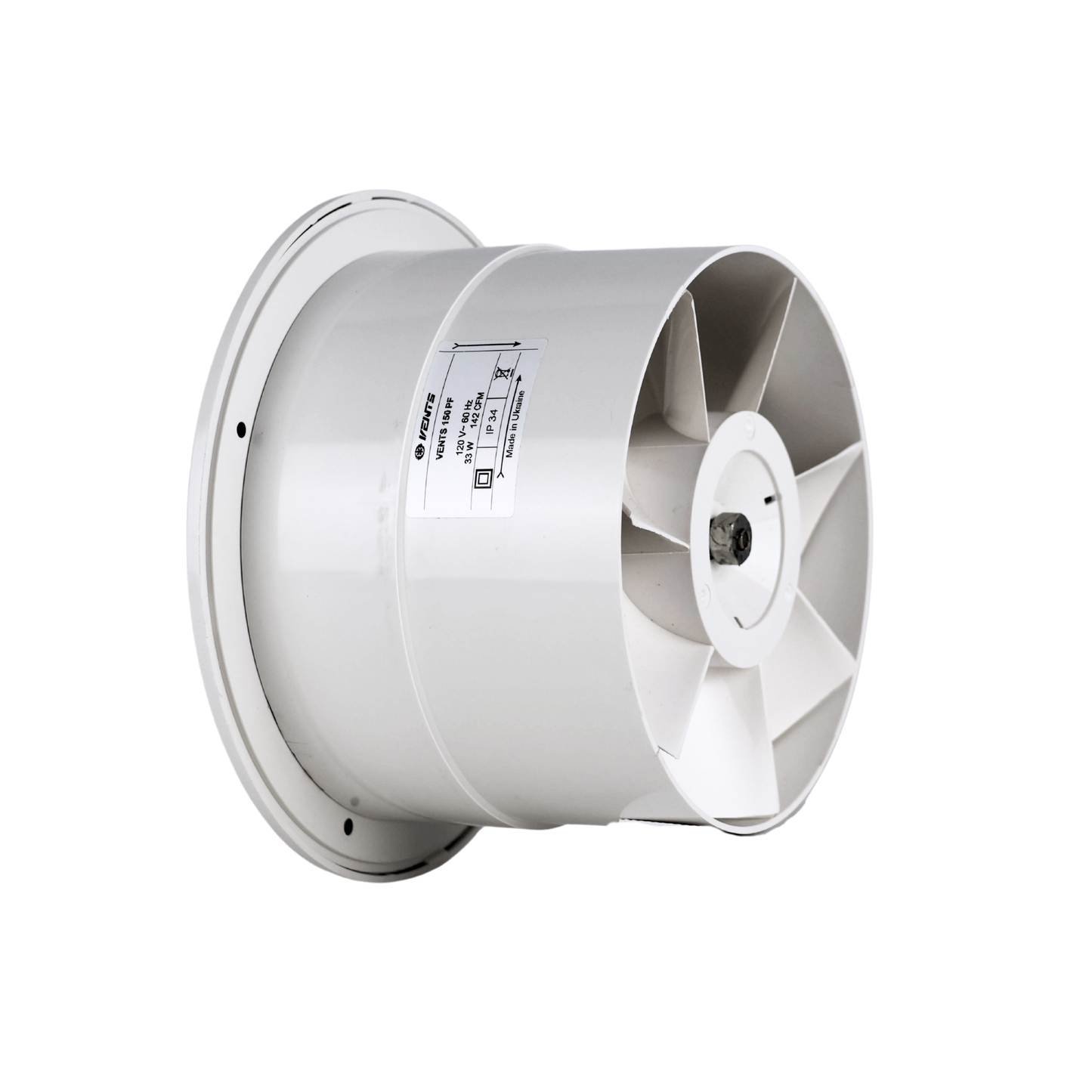 Vents 150 PF Turbo Axial Wall Fan - 6"