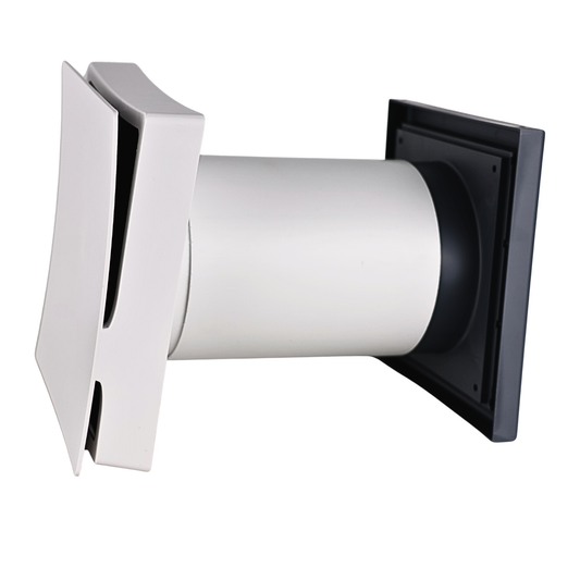 Vents PS 101 Wall Vent Kit 4" with Slate Grey External Grille