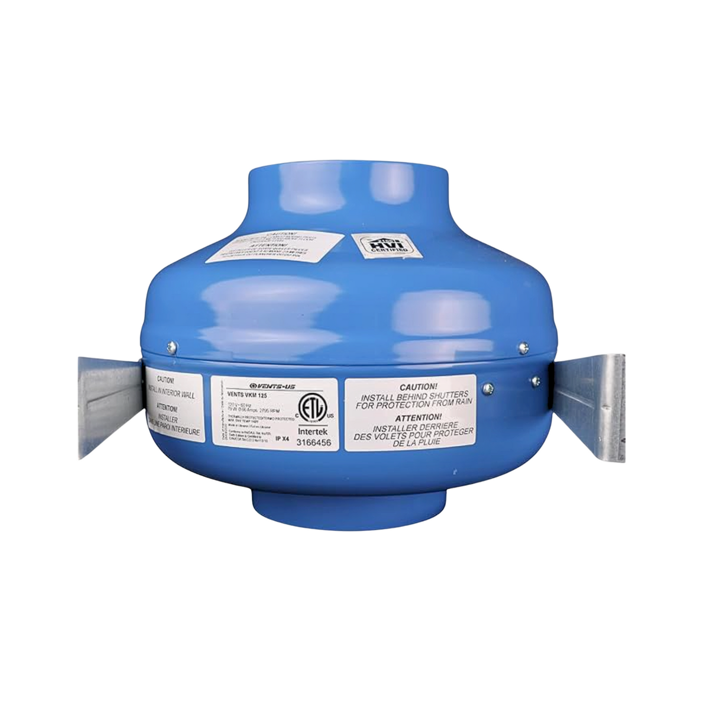 Vents VKM 125 Metal Body Inline Centrifugal fan