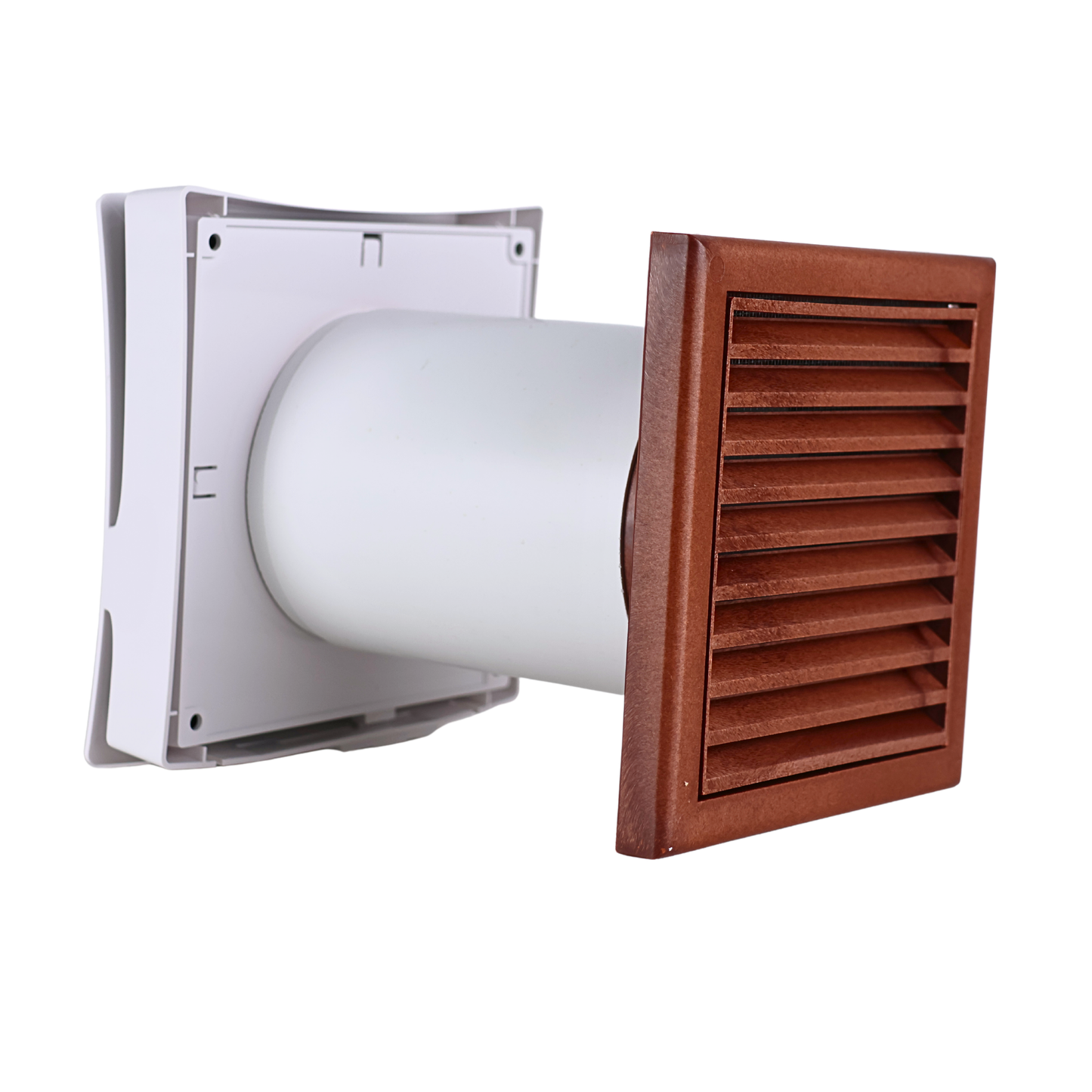 Vents PS 101 Wall Vent Kit 4" with Mahogany External Grille