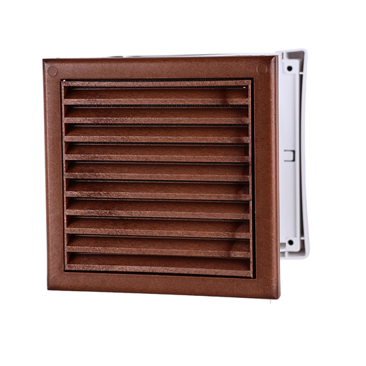 Vents PS 101 Wall Vent Kit 4" with Mahogany External Grille