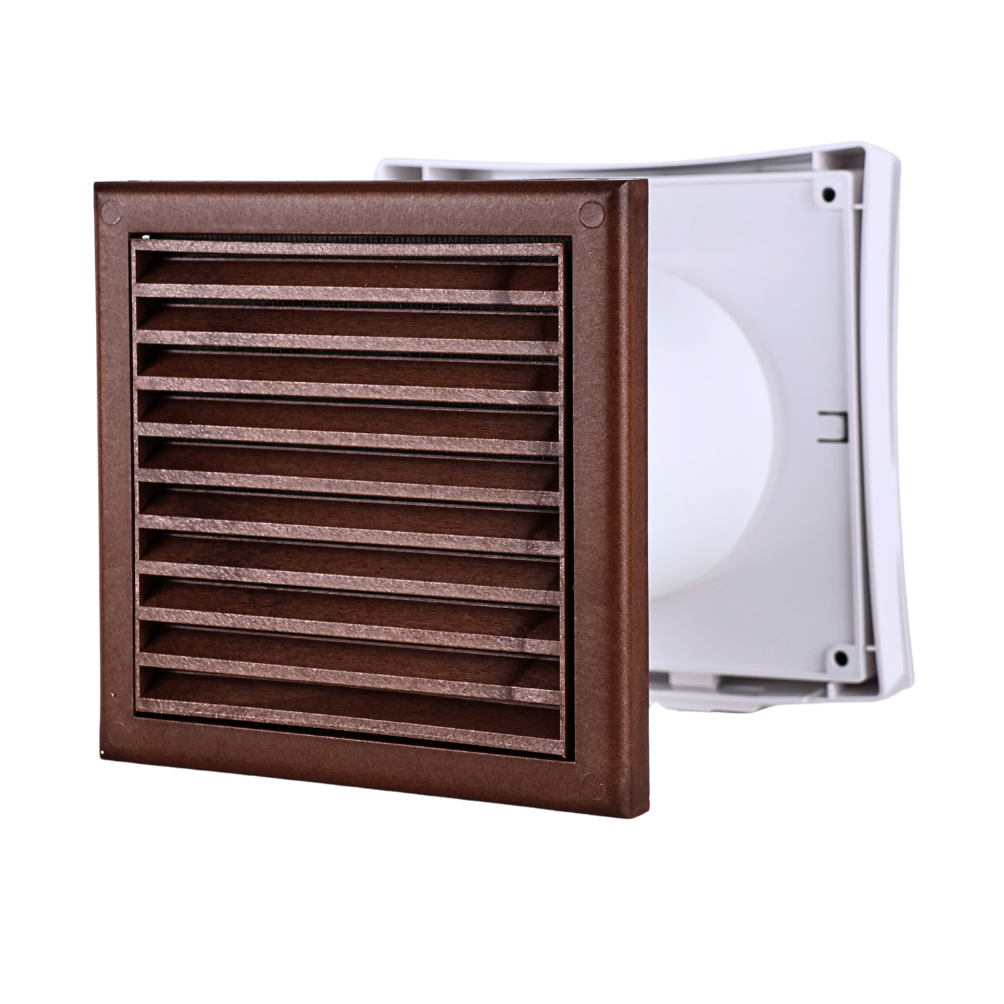Vents PS 101 Wall Vent Kit 4" with Mahogany External Grille